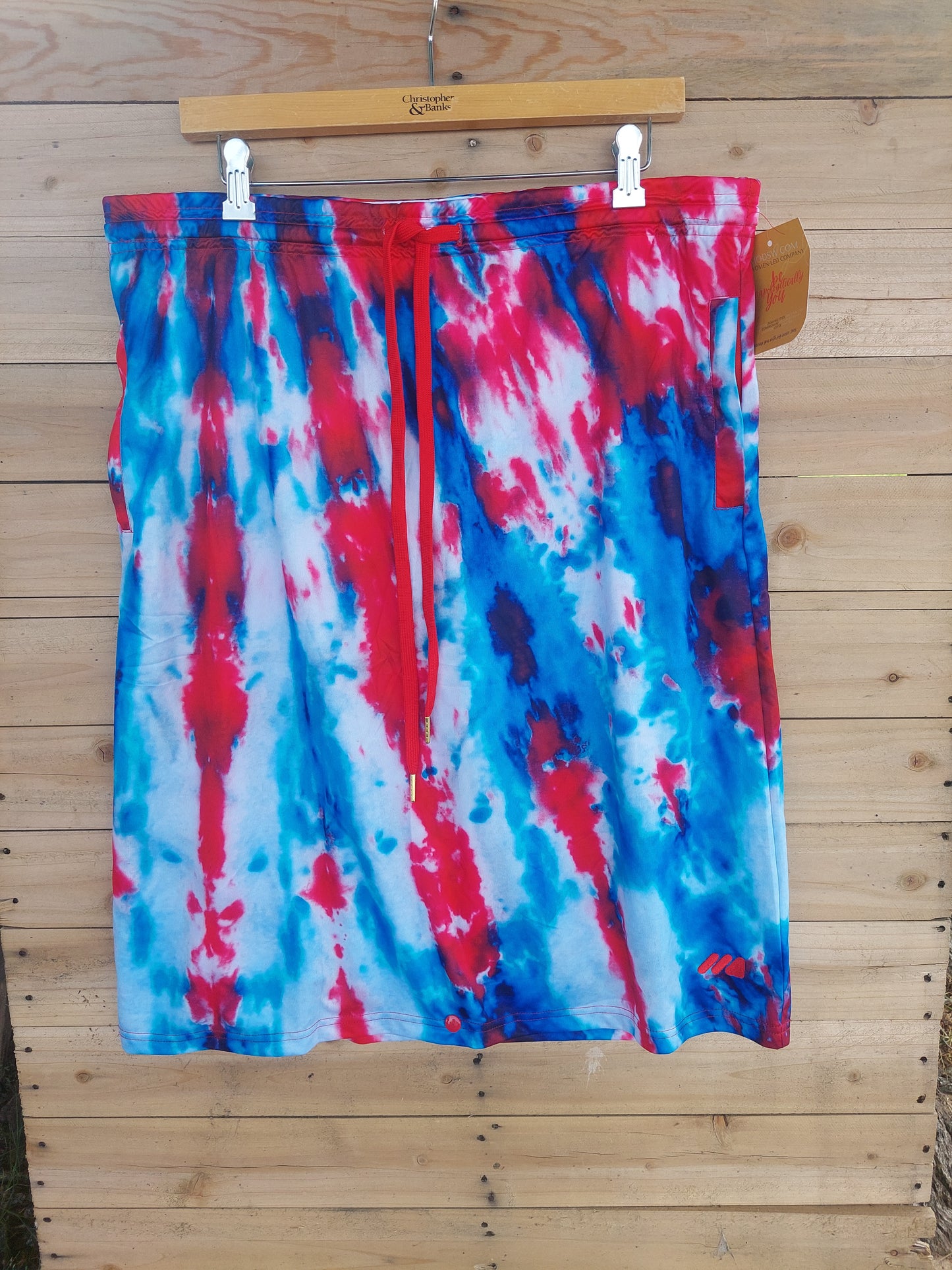 Patriotic Tie Dye MOD Sport Skirt