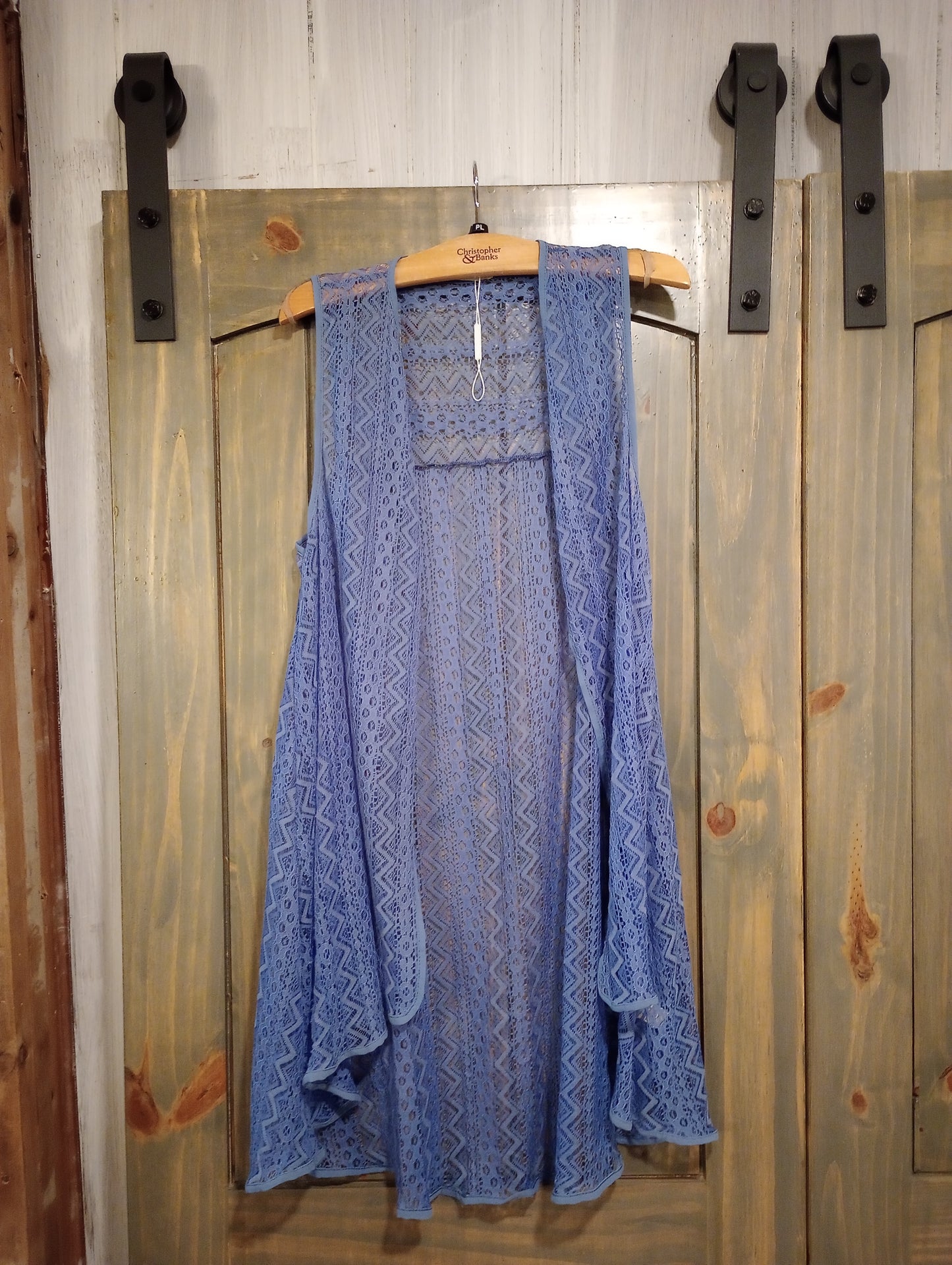 Blue Lace Vest
