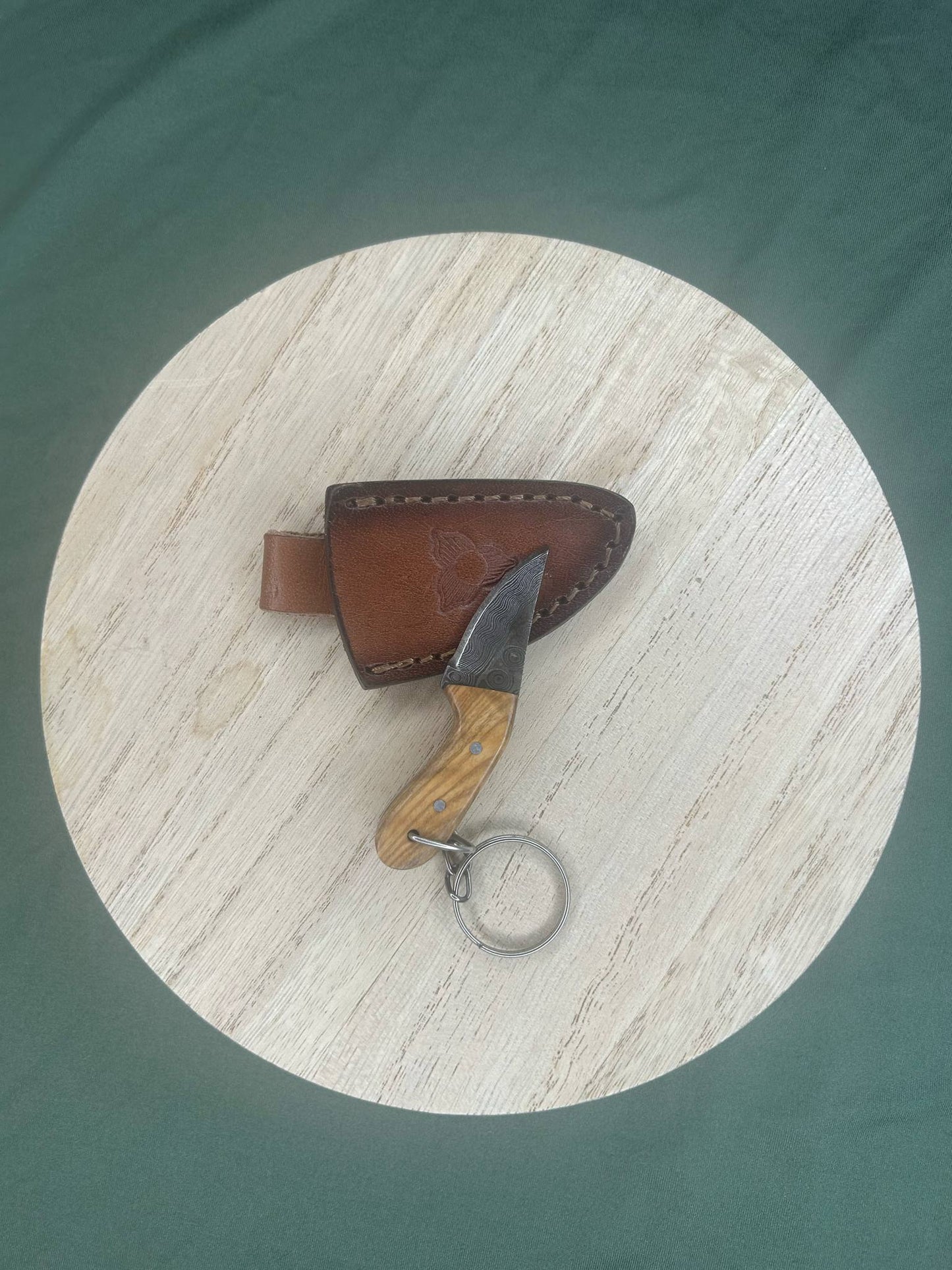 Brown Keychain Knife