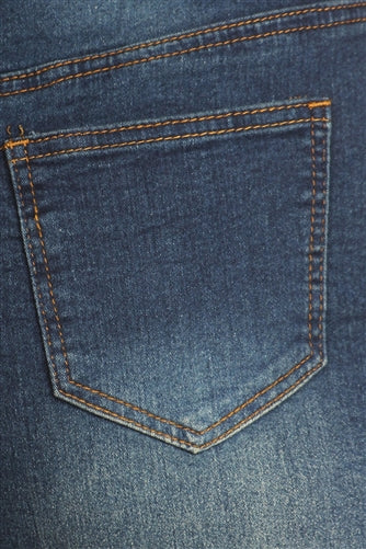 Vintage Wash Denim Skirt