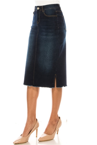 Dark Denim Skirt