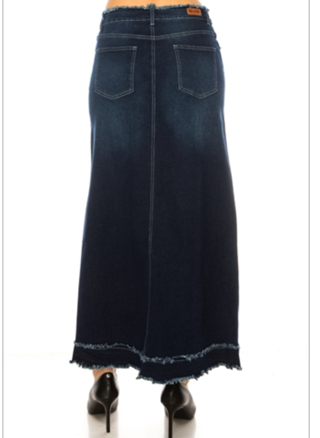 38" maxi Denim skirt Stretch