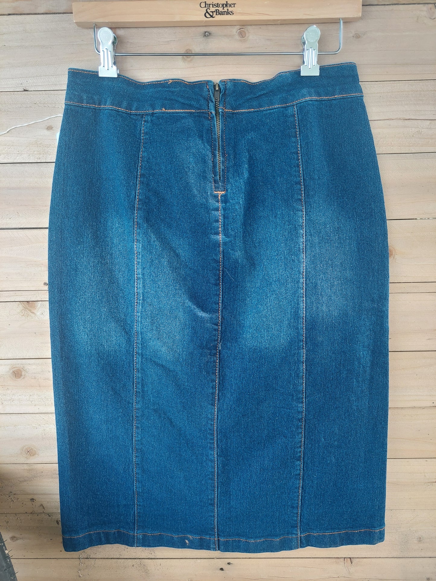 28" Button denim skirt