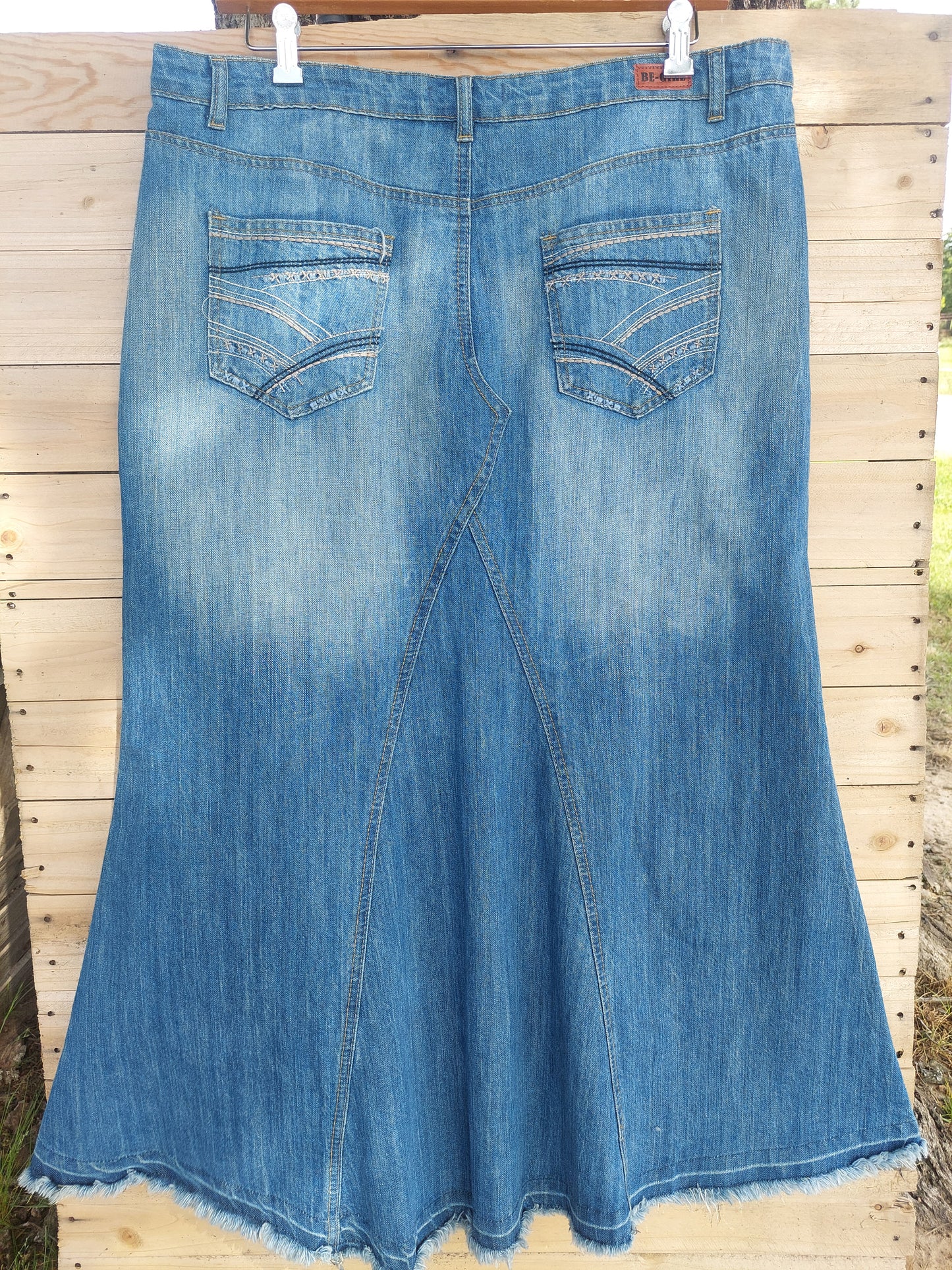 38" light wash non stretch