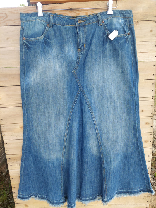 38" light wash non stretch