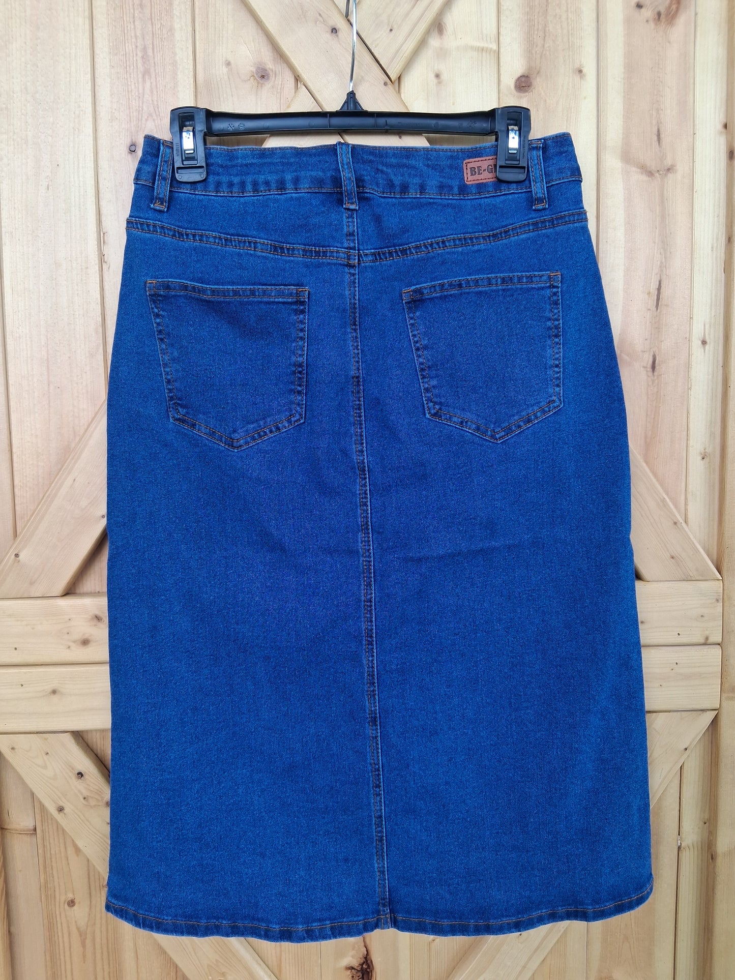 Stone Wash Denim Skirt