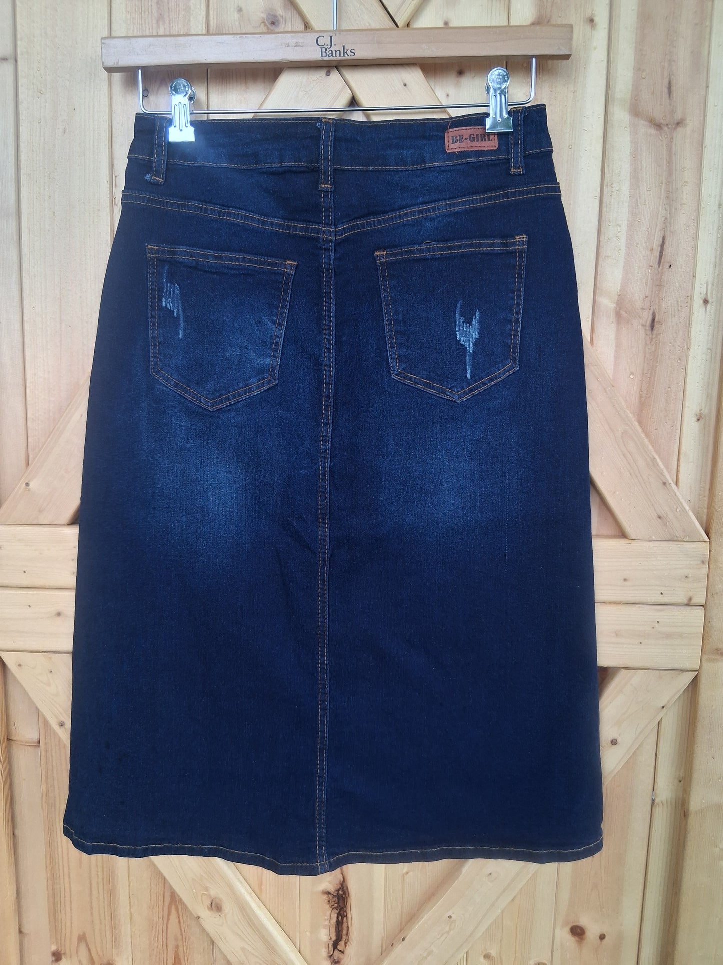 Dark Wash Denim Skirt