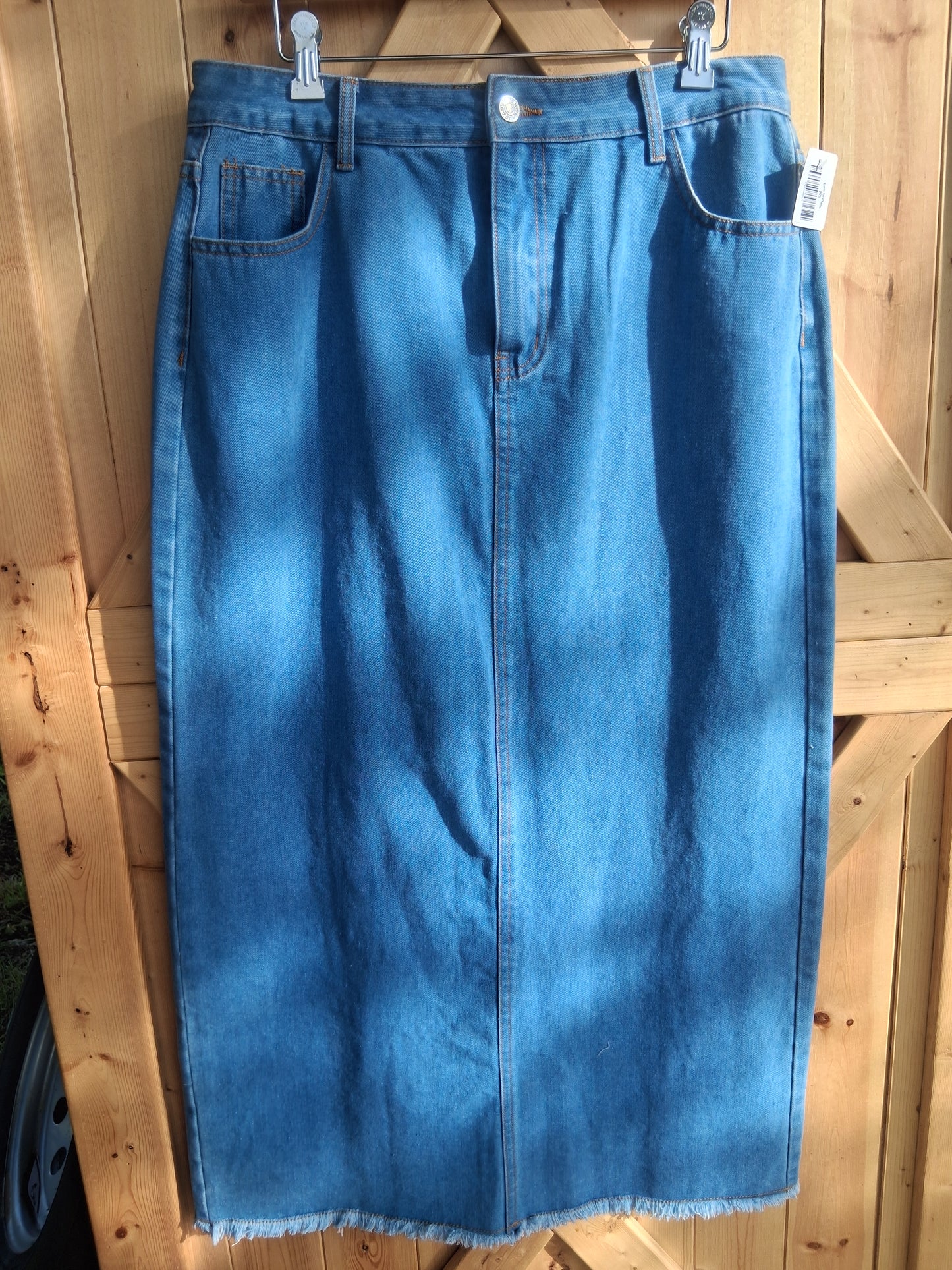 Light Wash Denim Skirt