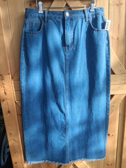Light Wash Denim Skirt