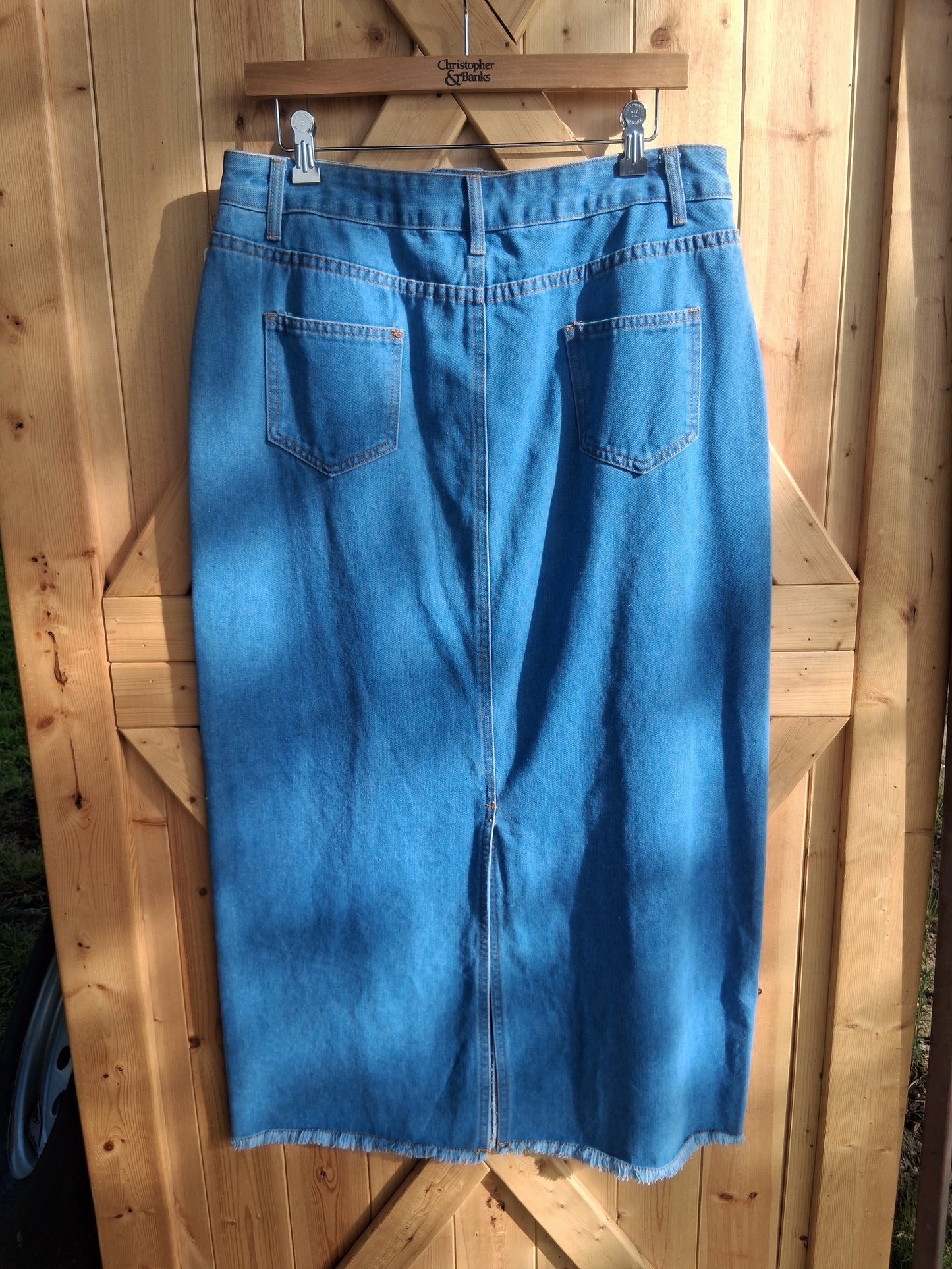 Light Wash Denim Skirt