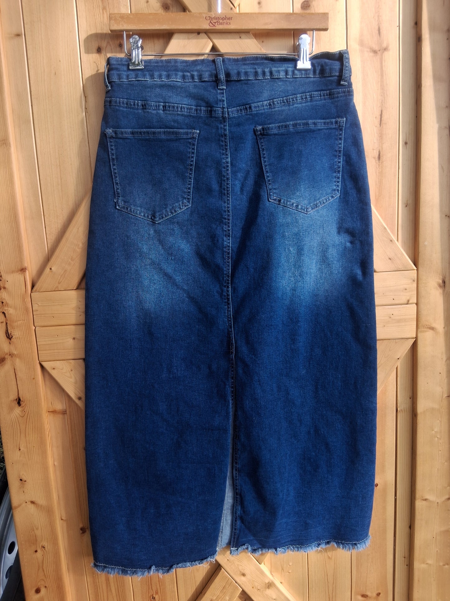 High Waisted Denim Skirt