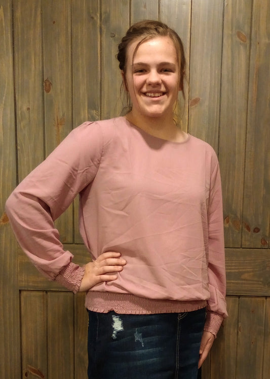 Light Pink Banded Top