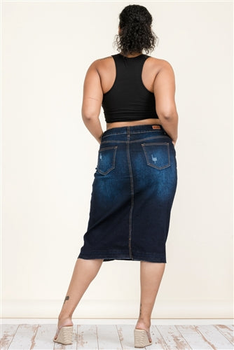 Dark Denim Skirt