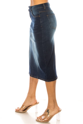 Dark Denim Skirt