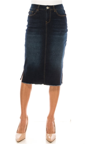 Dark Denim Skirt