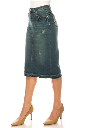 28" Denim Skirt