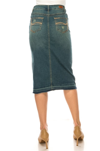 28" Denim Skirt