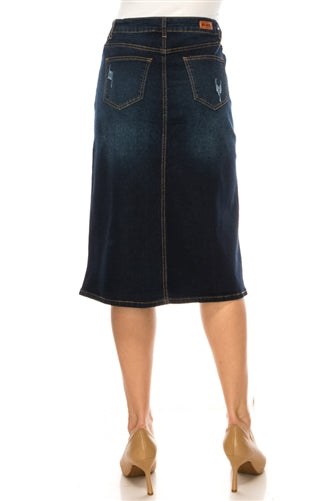 28" A-line denim Skirt