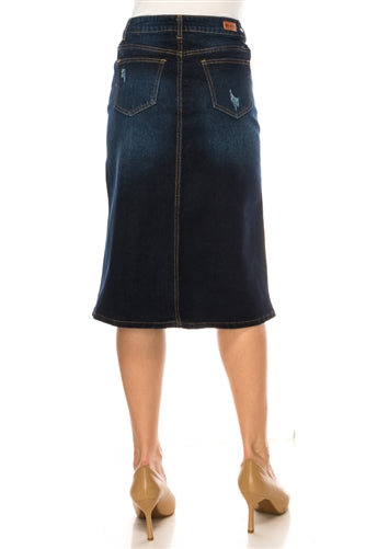 Dark Denim Skirt