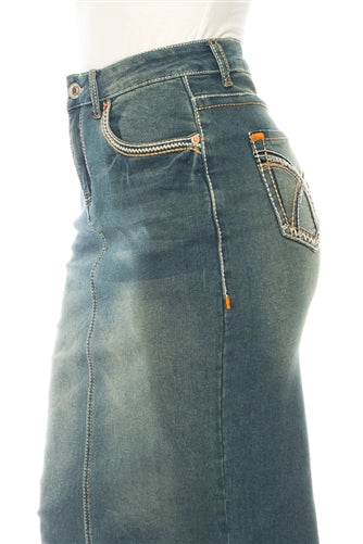 Vintage Wash Denim skirt