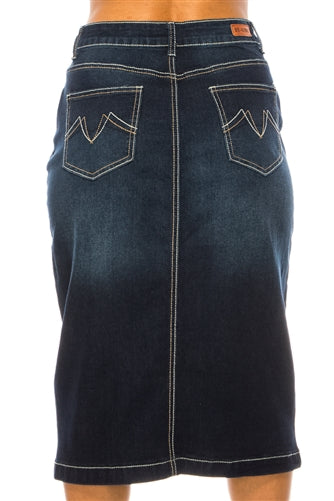 Dark Denim Skirt