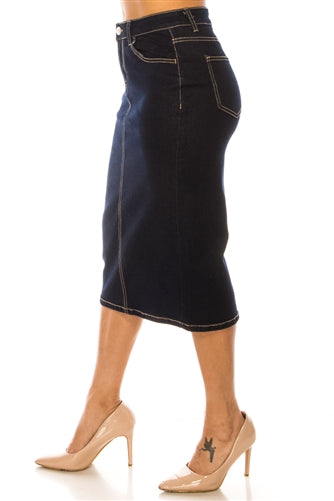 Dark Denim Skirt