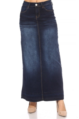 Maxi Denim Maxi Skirt