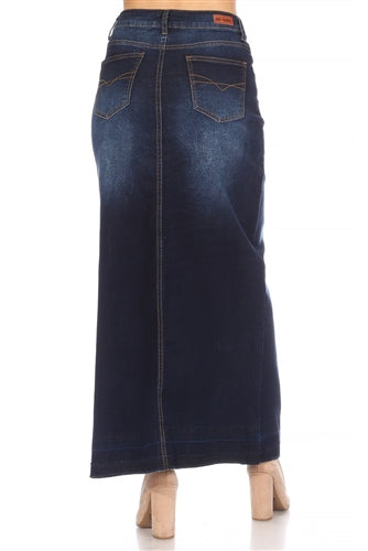 Maxi Denim Maxi Skirt