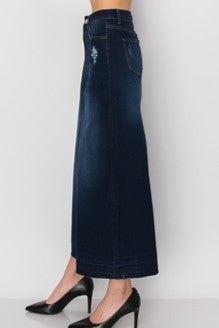 Maxi Dark Denim Skirt