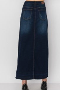 Maxi Dark Denim Skirt